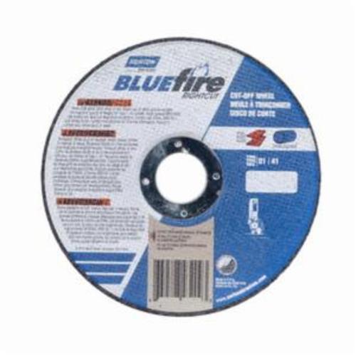 Norton®BlueFire® RightCut™ 66252842169 Small Diameter Cut-Off Wheel, 5 in Dia x 1/16 in THK, 7/8 in Center Hole, 24 Grit, Aluminum Oxide Abrasive