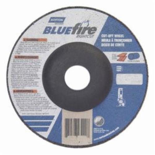 Norton® BlueFire® RightCut™ 66252843227 RC45HC27UT All Purpose Ultra Thin Cut-Off Wheel, 4-1/2 in Dia x 0.04 in THK, 24 Grit, Aluminum Oxide/Zirconia Alumina Abrasive