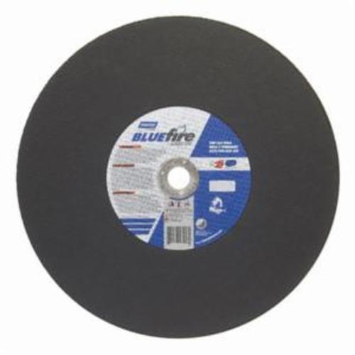 Norton®BlueFire® 66252843257 CO16764LL Long Life Cut-Off Wheel, 16 in Dia x 7/64 in THK, 1 in Center Hole, 36 Grit, Aluminum Oxide/Zirconia Alumina Abrasive