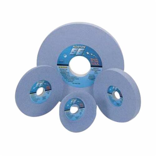 Norton® Quantum™ 66252940523 5SG Straight Toolroom Wheel, 7 in Dia x 1/2 in THK, 1-1/4 in Center Hole, 46 Grit, Ceramic Alumina Abrasive