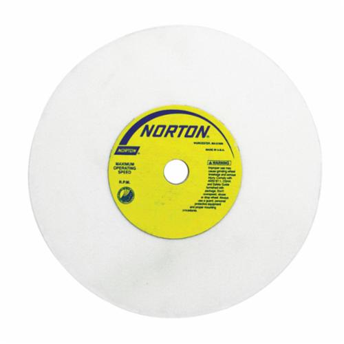 Norton® 66252941047 38A Straight Toolroom Wheel, 7 in Dia x 1/2 in THK, 1-1/4 in Center Hole, 80 Grit, Aluminum Oxide Abrasive