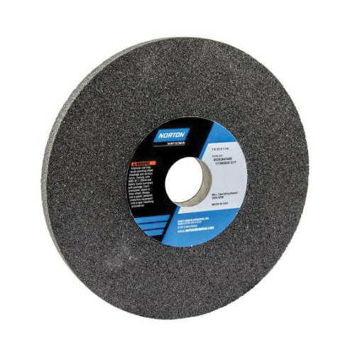 Norton® 66252941498 37C Straight Toolroom Wheel, 7 in Dia x 1/2 in THK, 1-1/4 in Center Hole, 60 Grit, Ceramic Alumina Abrasive