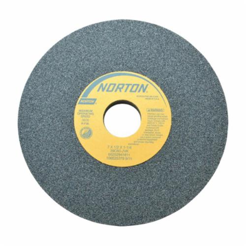 Norton® 66252941611 39C Straight Toolroom Wheel, 7 in Dia x 1/2 in THK, 1-1/4 in Center Hole, 60 Grit, Silicon Carbide Abrasive