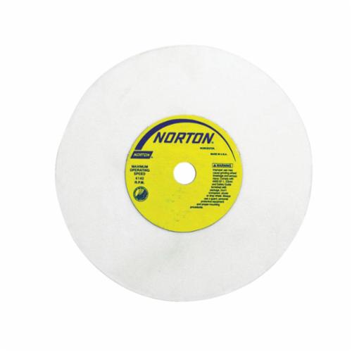Norton® 66252942534 38A Straight Toolroom Wheel, 7 in Dia x 1/4 in THK, 1-1/4 in Center Hole, 46 Grit, Aluminum Oxide Abrasive