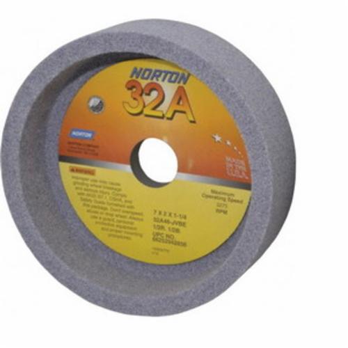Norton® Gemini® 66252942856 32A Straight Toolroom Wheel, 7 in Dia x 2 in THK, 1-1/4 in Center Hole, 46 Grit, Aluminum Oxide Abrasive