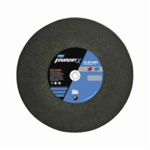 Norton®Foundry X™ 66253179191 U57A General Purpose Cut-Off Wheel, 14 in Dia x 1/8 in THK, 1 in Center Hole, 30 Grit, Aluminum Oxide Abrasive