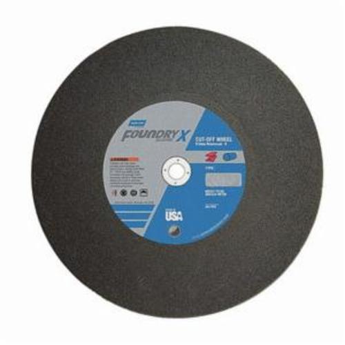 Norton®Foundry X™BlueFire® 66253179363 5NVA Type 01 Reinforced Straight Cut-Off Wheel, 20 in Dia x 5/32 in THK, 1 in Center Hole, 24 Grit, Aluminum Oxide/Zirconia Alumina Abrasive