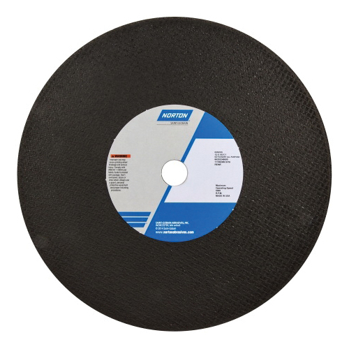 Norton®NorZon®Foundry™ 66253249600 4NZ All Purpose Cut-Off Wheel, 12 in Dia x 1/8 in THK, 1 in Center Hole, Zirconia Alumina Abrasive
