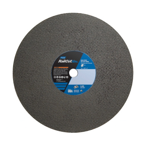 Norton® Rail Cut™ 66253259935 57A Type 01/41 Cut-Off Wheel, 16 in Dia x 1/8 in THK, 1 in Center Hole, Aluminum Oxide Abrasive