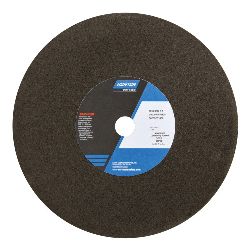 Norton®Foundry™ 66253261887 U57A All Purpose Cut-Off Wheel, 12 in Dia x 3/32 in THK, 1 in Center Hole, 46 Grit, Aluminum Oxide Abrasive