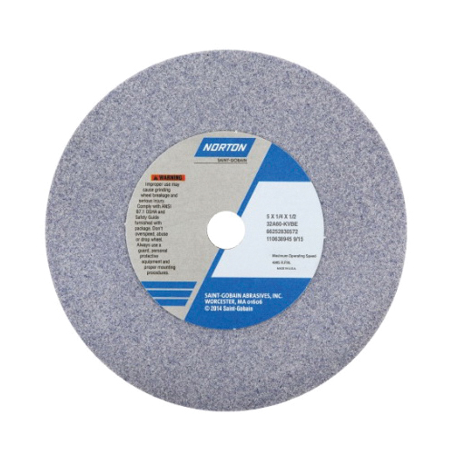 Norton® 66253263403 32A Straight Toolroom Wheel, 12 in Dia x 2 in THK, 5 in Center Hole, 46 Grit, Aluminum Oxide Abrasive