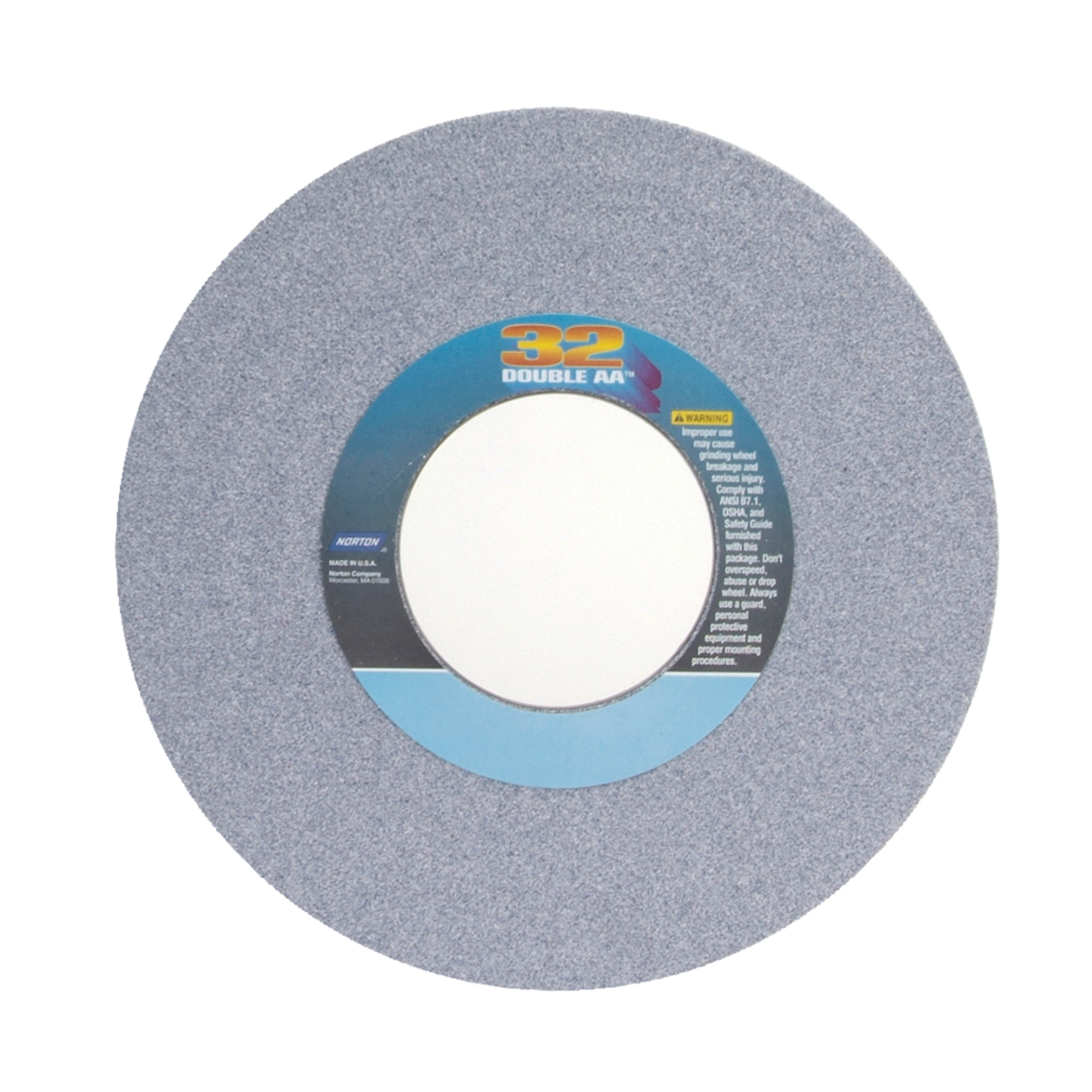 Norton® 66253306788 32AA Straight Toolroom Wheel, 14 in Dia x 1 in THK, 5 in Center Hole, 46 Grit, Aluminum Oxide Abrasive