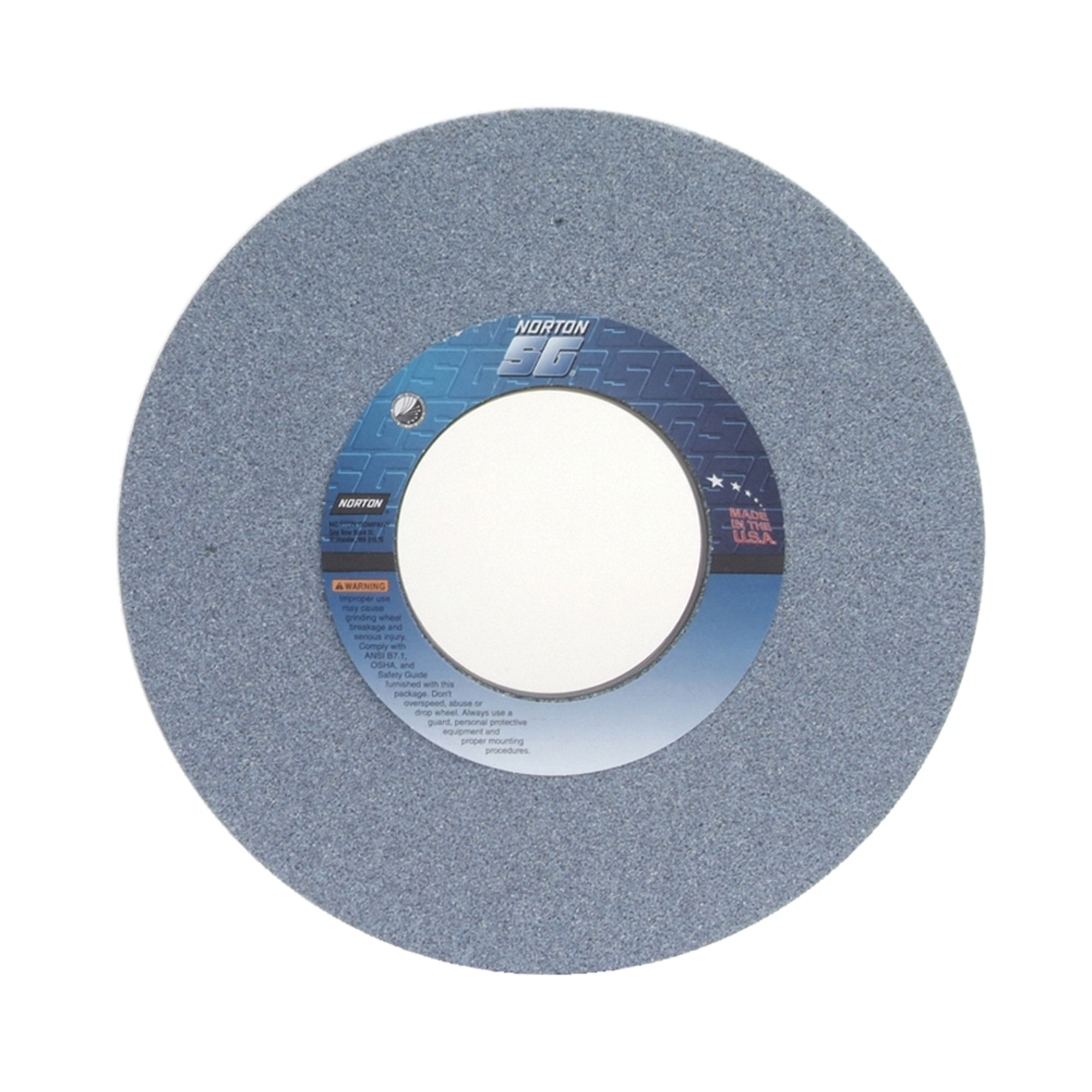 Norton® 66253307025 3SGP Straight Toolroom Wheel, 14 in Dia x 1-1/2 in THK, 5 in Center Hole, 46 Grit, Ceramic Alumina/Friable Aluminum Oxide Abrasive