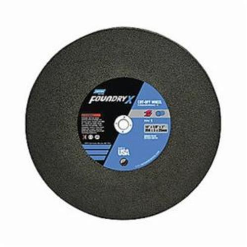 Norton®Foundry X™ 66253345779 U57A General Purpose Cut-Off Wheel, 14 in Dia x 1/8 in THK, 1 in Center Hole, 30 Grit, Aluminum Oxide Abrasive
