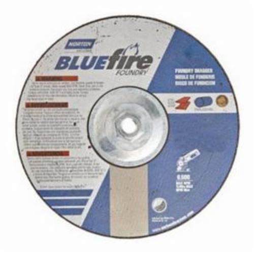 Norton®Foundry X™BlueFire® 66253347674 5NVA Type 1 Straight Cut-Off Wheel, 14 in Dia x 1/8 in THK, 1 in Center Hole, 24 Grit, Aluminum Oxide/Zirconia Alumina Abrasive