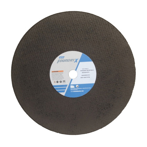 Norton®Foundry X™BlueFire® 66253347684 5NVA Type 01/41 Reinforced Cut-Off Wheel, 20 in Dia x 3/16 in THK, 1 in Center Hole, 24 Grit, Aluminum Oxide/Zirconia Alumina Abrasive