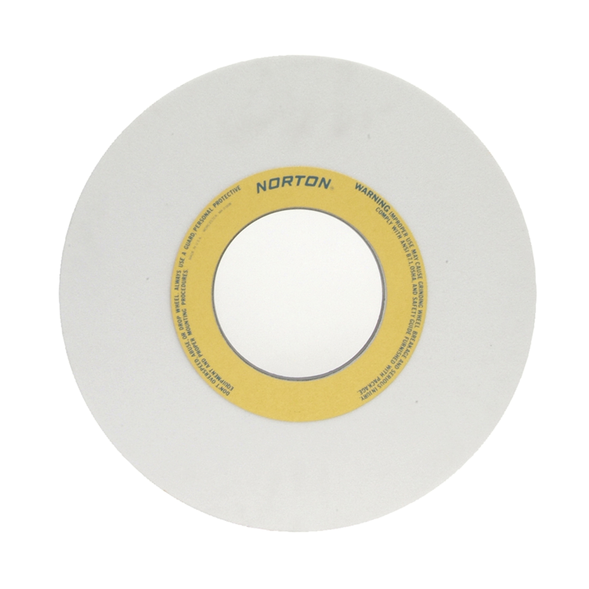 Norton® 66253363947 38A Straight Toolroom Wheel, 14 in Dia x 1 in THK, 5 in Center Hole, 60 Grit, Aluminum Oxide Abrasive