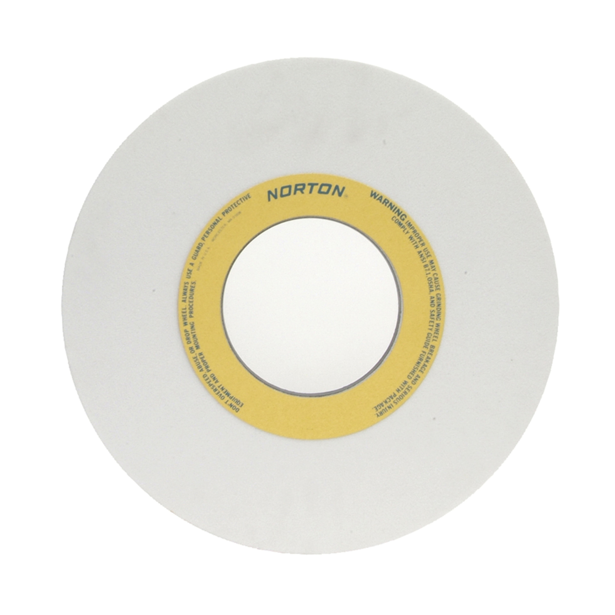 Norton® 66253364058 38A Straight Toolroom Wheel, 14 in Dia x 1 in THK, 5 in Center Hole, 80 Grit, Aluminum Oxide Abrasive