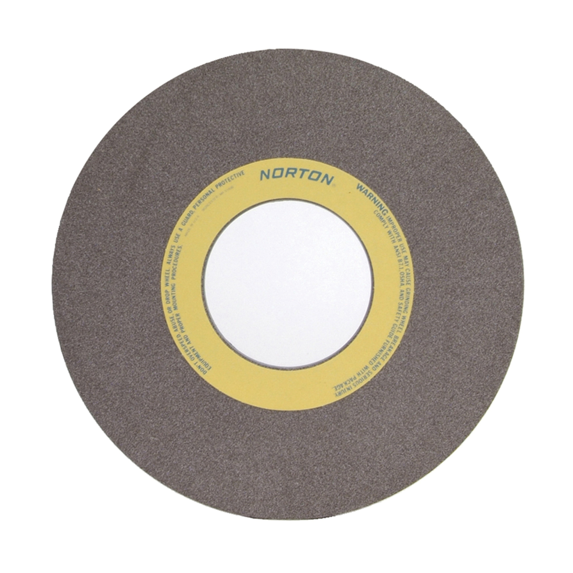 Norton® 66253364065 57A Straight Toolroom Wheel, 14 in Dia x 1 in THK, 5 in Center Hole, 60 Grit, Aluminum Oxide Abrasive