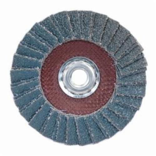 Norton® PowerFlex® 66254420009 R828 Arbor Thread Standard Density Coated Abrasive Flap Disc, 7 in Dia, P36 Grit, Extra Coarse Grade, Zirconia Alumina Abrasive, Type 29 Conical Disc