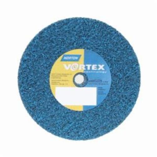 Norton® Bear-Tex® Rapid Blend™ Vortex® 66254420696 Non-Woven Unified Wheel, 3 in Dia, 3/8 in Center Hole, 1/2 in W Face, Medium Grade, Aluminum Oxide Abrasive