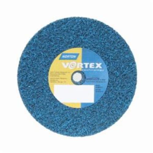 Norton® Bear-Tex® Rapid Blend™ Vortex® 66254433505 Non-Woven Unified Wheel, 3 in Dia, 3/8 in Center Hole, 1/4 in W Face, Medium Grade, Aluminum Oxide Abrasive