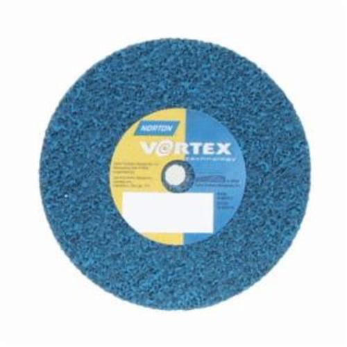 Norton® Bear-Tex® Rapid Blend™ Vortex® 66254433506 Non-Woven Unified Wheel, 3 in Dia, 3/8 in Center Hole, 1/4 in W Face, Medium Grade, Aluminum Oxide Abrasive