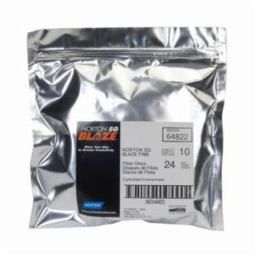 Norton® Blaze® 66254464822 SG F980 Heavy Duty Coated Abrasive Disc, 5 in Dia, 7/8 in Center Hole, 24 Grit, Extra Coarse Grade, Premium Ceramic Alumina Abrasive, Center Mount Attachment