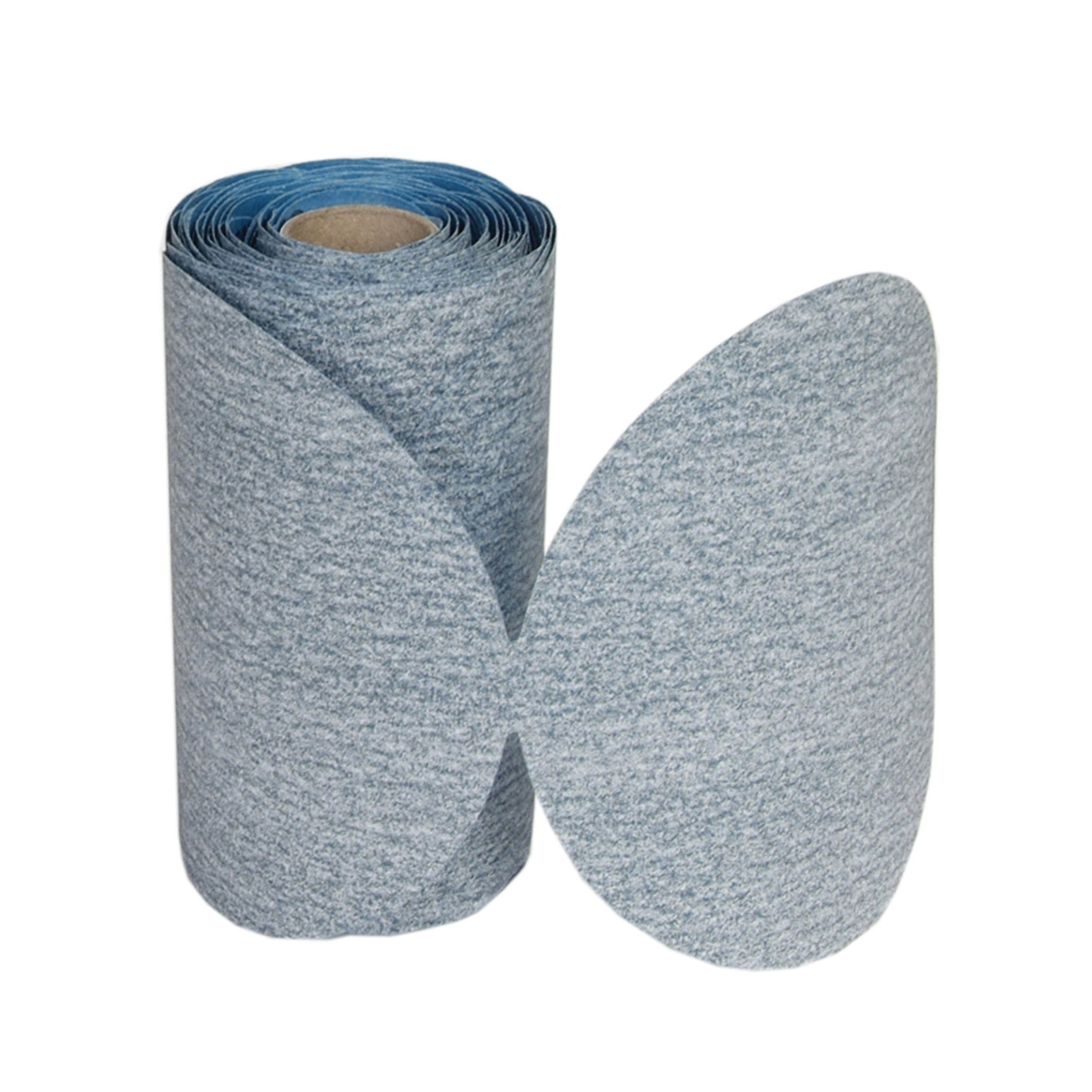 Norton®No-Fil® Durite® 66254487440 A475 Coated Lightweight Non-Vacuum Abrasive Disc Roll, 5 in Dia Disc, P150 Grit, Very Fine Grade, Silicon Carbide Abrasive, Anti-Loading Paper Backing
