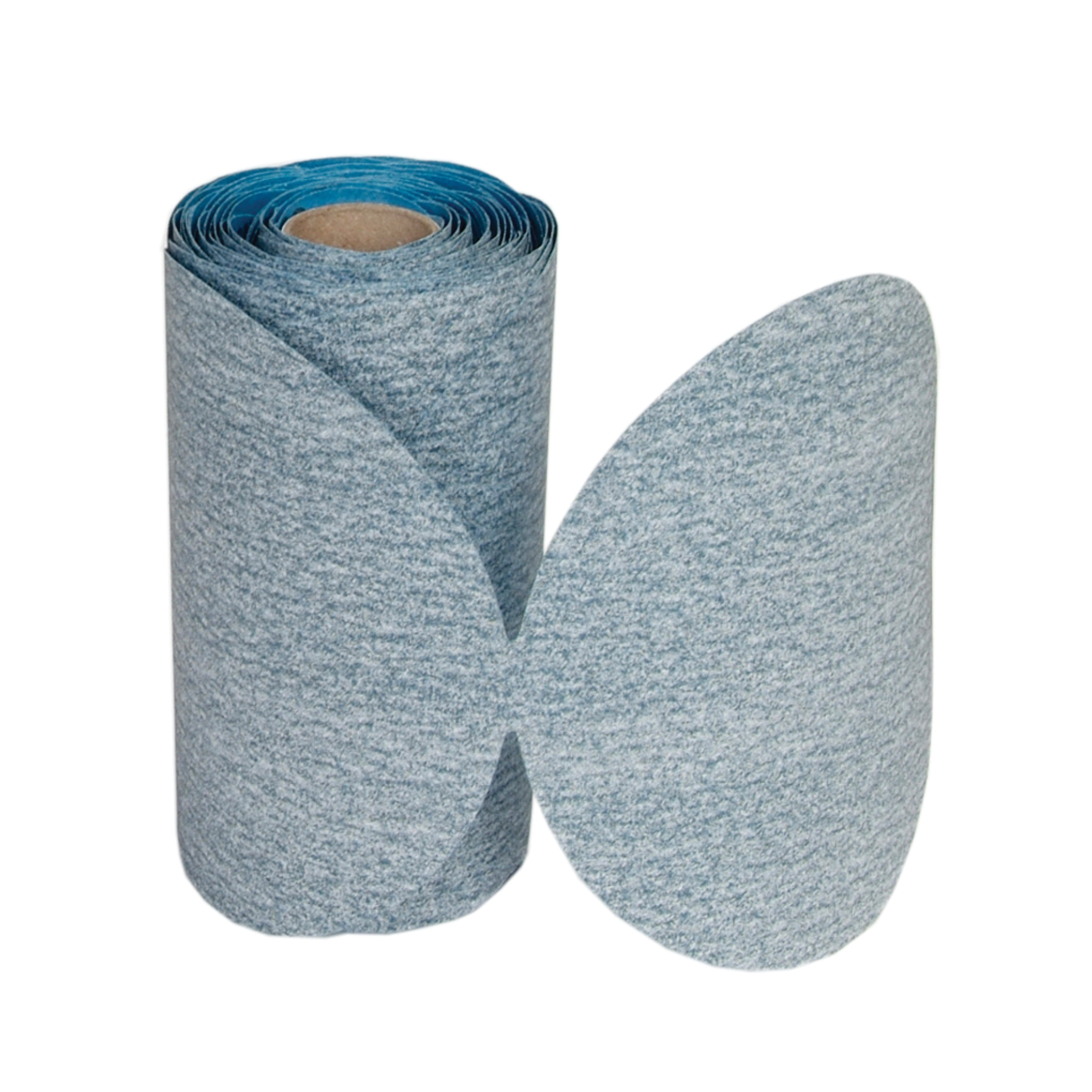 Norton®No-Fil® Durite® 66254487442 A475 Coated Lightweight Non-Vacuum Abrasive Disc Roll, 5 in Dia Disc, P220 Grit, Very Fine Grade, Silicon Carbide Abrasive, Anti-Loading Paper Backing