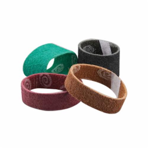 Norton® Rapid Prep™ 66254490858 Surface Conditioning Non-Woven Abrasive Belt, 3/4 in W x 18 in L, Fine Grade, Aluminum Oxide Abrasive, Green