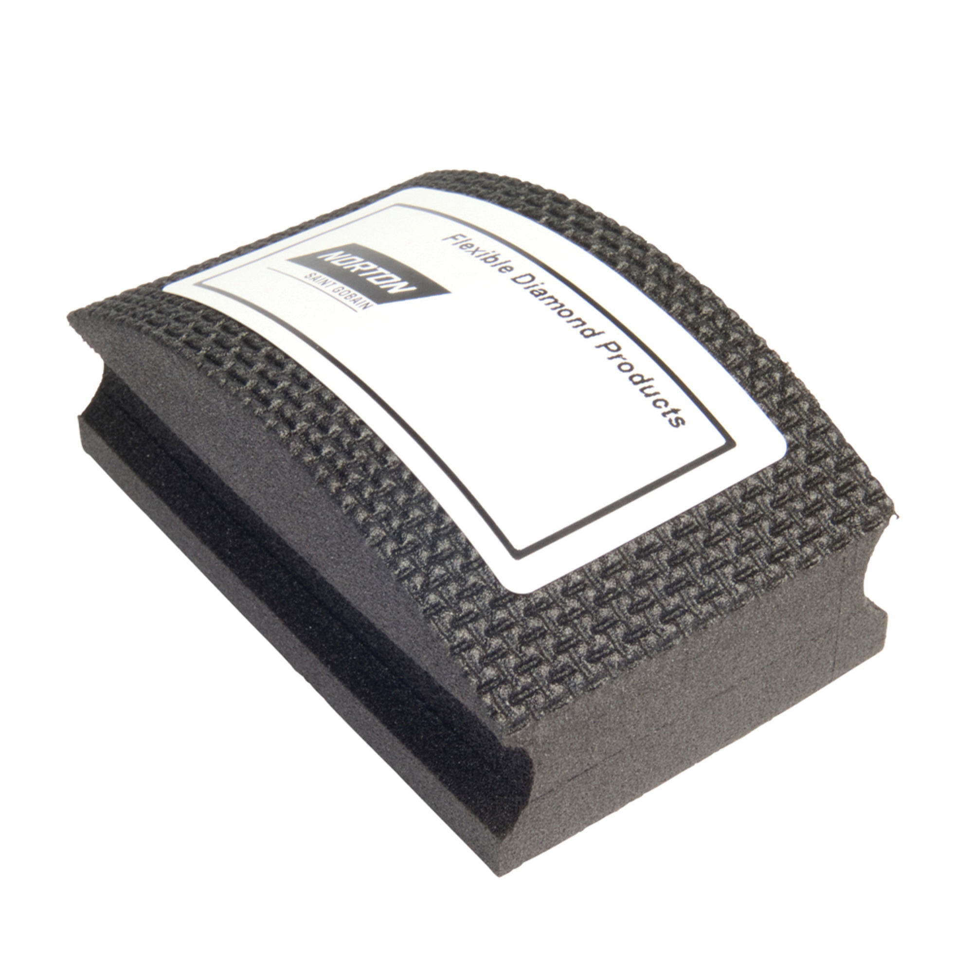 Norton® 66260306361 Flexible Conventional Curved Hand Pad, 2-1/8 in Dia x 1-1/2 in THK, 120 Grit