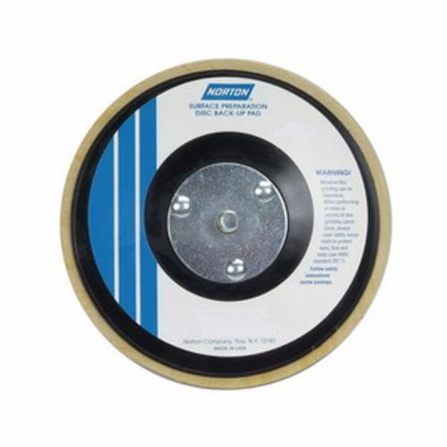 Norton® 66261059308 Medium Density Backup Pad, 5 in Dia Pad, Hook and Loop Attachment