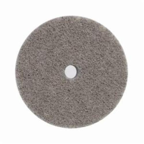 Norton® Bear-Tex® Rapid Blend™ 66261054046 Non-Woven Unified Wheel, 3 in Dia, 1/4 in Center Hole, 1/2 in W Face, Fine Grade, Aluminum Oxide Abrasive