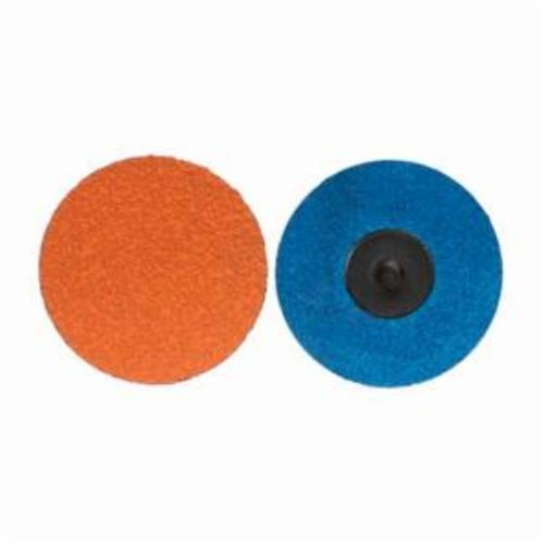 Norton® Blaze® 66261058705 F980 Heavy Duty Quick-Change Coated Abrasive Disc, 2 in Dia, 1/4 in Center Hole, 50 Grit, Coarse Grade, Premium Ceramic Alumina Abrasive, Type TR (Type III) Attachment