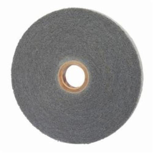 Norton® Bear-Tex® 66261092324 Convolute Non-Woven Abrasive Wheel, 6 in Dia, 1 in Center Hole, 1/2 in W Face, Fine Grade, Silicon Carbide Abrasive