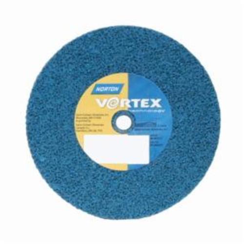 Norton® Bear-Tex® Rapid Blend™ Vortex® 66261093448 Non-Woven Unified Wheel, 3 in Dia, 1/4 in Center Hole, 1/8 in W Face, Medium Grade, Aluminum Oxide Abrasive