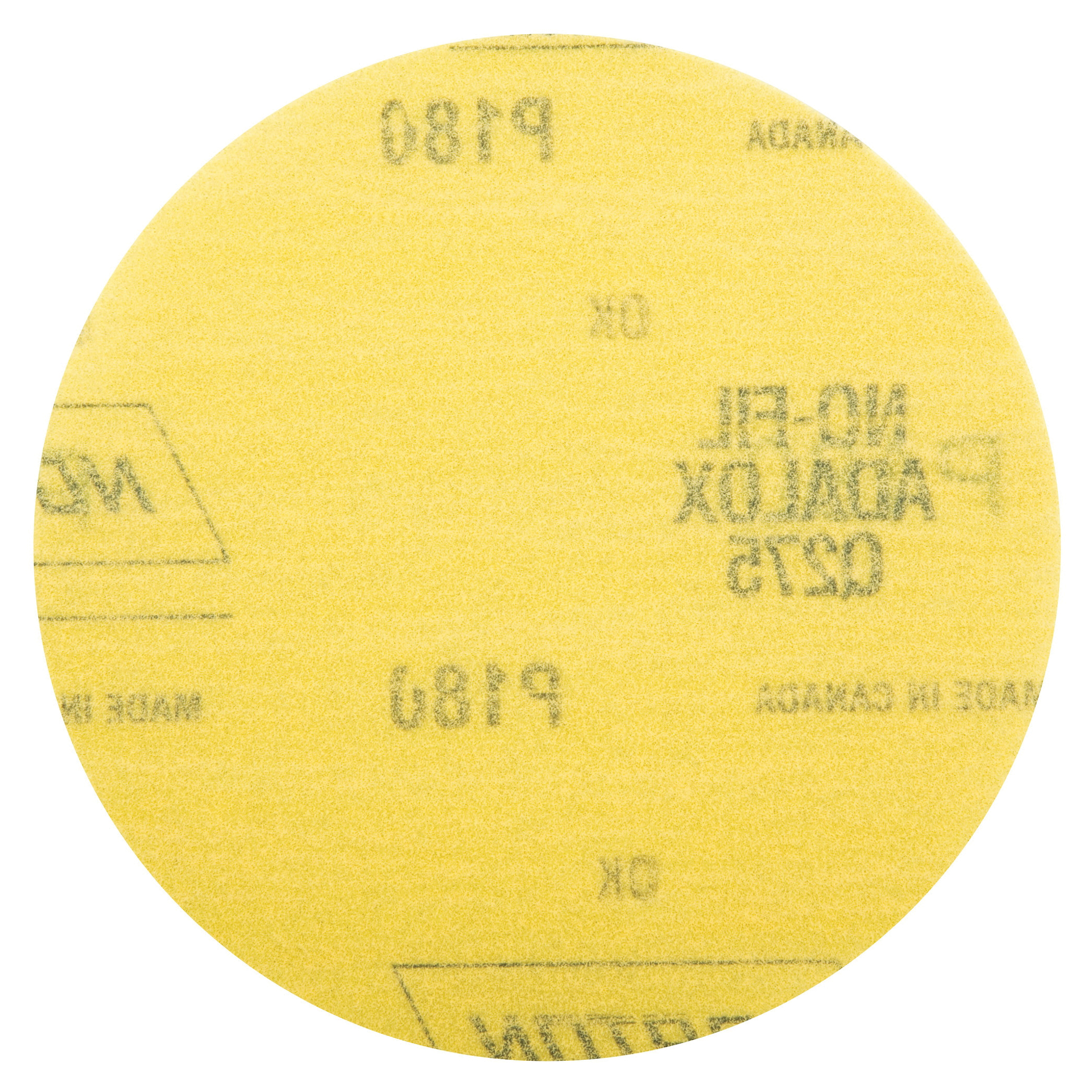 Norton® No-Fil® NorGrip® 66261101610 Q275 Hook and Loop Disc, 5 in Dia, P180 Grit, Aluminum Oxide Abrasive, 3 mil Anti-Loading Paper Backing