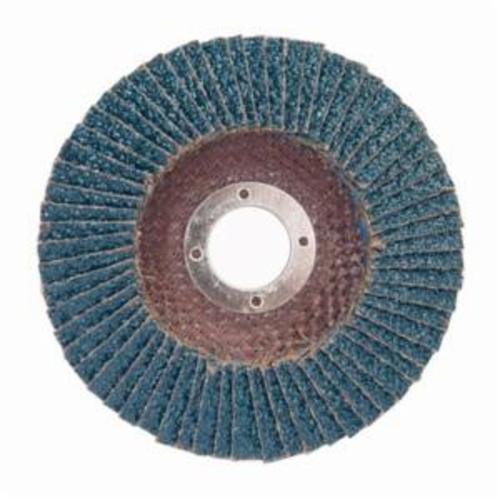 Norton® Charger™ 66261119280 R822 Center Mount Coated Abrasive Flap Disc, 7 in Dia, 7/8 in Center Hole, P60 Grit, Coarse Grade, Zirconia Alumina Abrasive, Type 29 Conical Disc