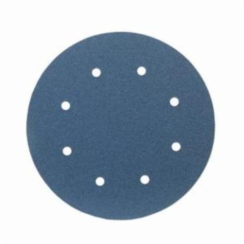 Norton®BlueFire® 66261123582 H875P PSA Coated Abrasive Disc, 8 in Dia Disc, 80 Grit, Coarse Grade, Ceramic Alumina Abrasive, Paper Backing