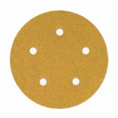 Norton® No-Fil® Adalox® 66261130226 A290 Hook and Loop Disc, 5 in Dia, P400 Grit, Super Fine Grade, Aluminum Oxide Abrasive, Latex Paper Backing