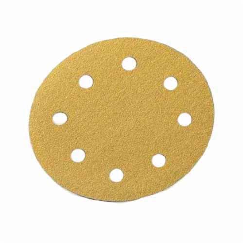 Norton® No-Fil® Adalox® 66261130243 A290 Hook and Loop Disc, 5 in Dia, P100 Grit, Medium Grade, Aluminum Oxide Abrasive, Latex Paper Backing