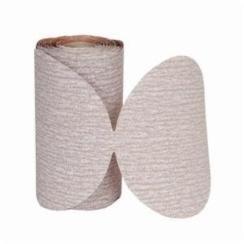 Norton®No-Fil®Adalox® 66261131457 A275 Open-Coated Abrasive Disc Roll, 5 in Dia Disc, P280 Grit, Fine Grade, Aluminum Oxide Abrasive, Latex Paper Backing