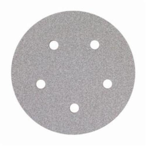 Norton® No-Fil® Adalox® 66261131571 A275OP Hook and Loop Disc, 5 in Dia, P600 Grit, Ultra Fine Grade, Aluminum Oxide Abrasive, Latex Paper Backing
