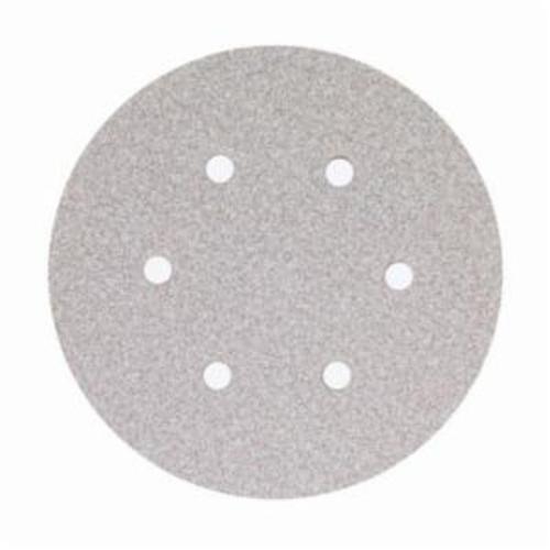 Norton® No-Fil® Adalox® 66261131587 A275OP Hook and Loop Disc, 6 in Dia, P800 Grit, Ultra Fine Grade, Aluminum Oxide Abrasive, Latex Paper Backing