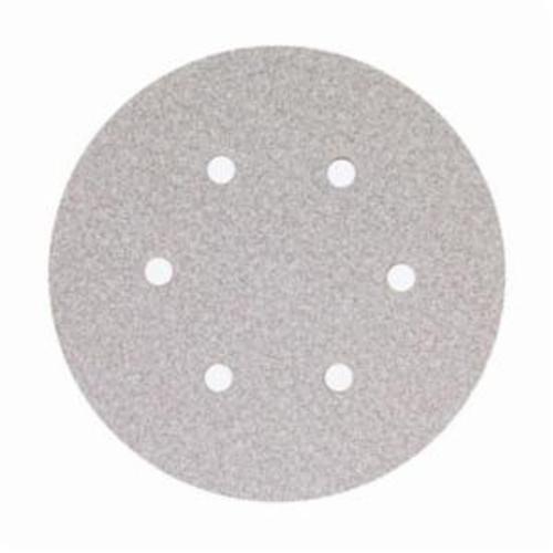 Norton® No-Fil® Adalox® 66261131596 A275OP Hook and Loop Disc, 6 in Dia, P180 Grit, Fine Grade, Aluminum Oxide Abrasive, Latex Paper Backing