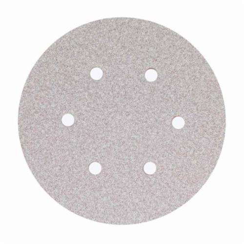 Norton® No-Fil® Adalox® 66261131598 A275OP Hook and Loop Disc, 6 in Dia, P120 Grit, Medium Grade, Aluminum Oxide Abrasive, Latex Paper Backing