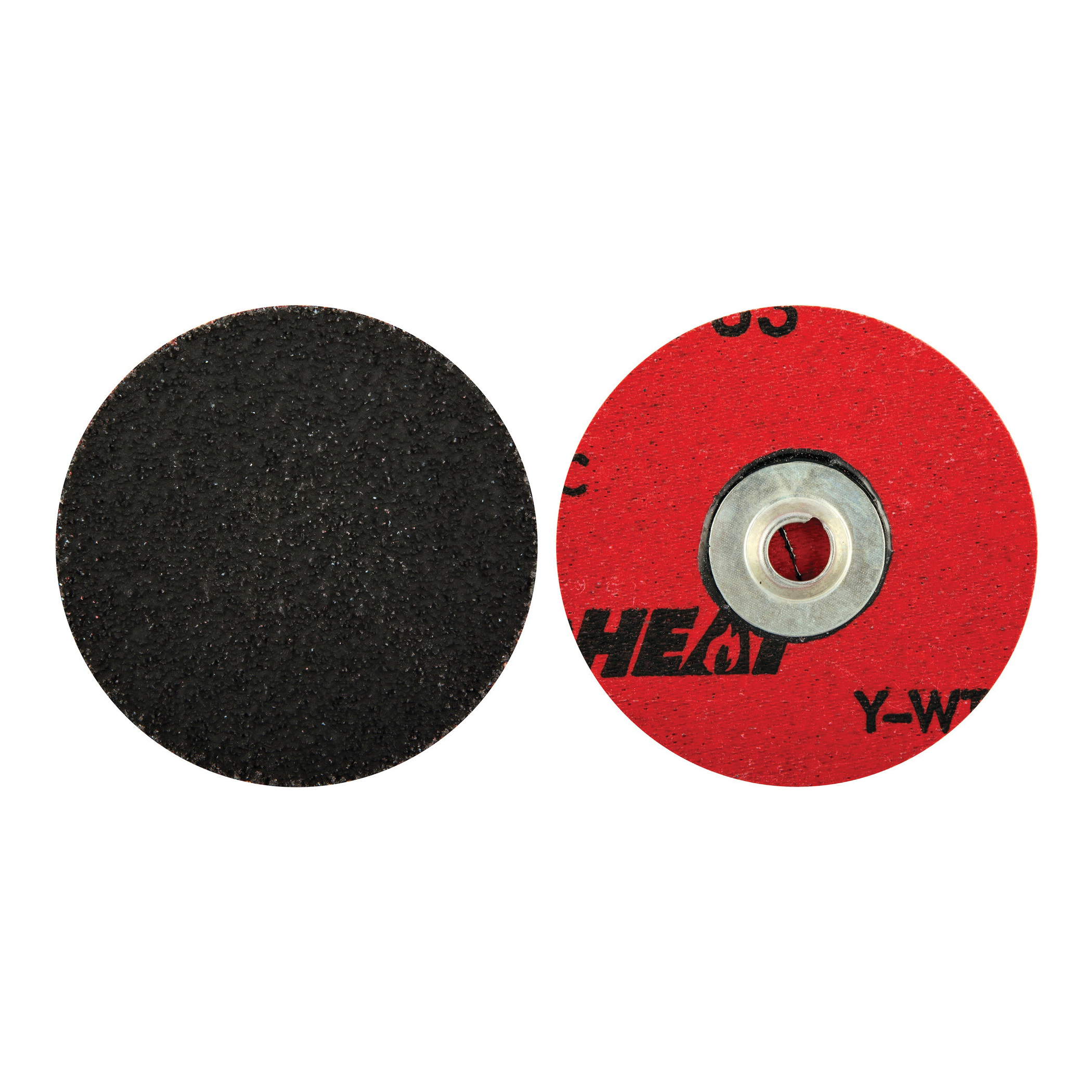 Norton® Red Heat® 66261132718 R983 Coated Abrasive Quick-Change Disc, 3 in Dia, 36 Grit, Extra Coarse Grade, Ceramic Alumina Abrasive, Type TS (Type II) Attachment