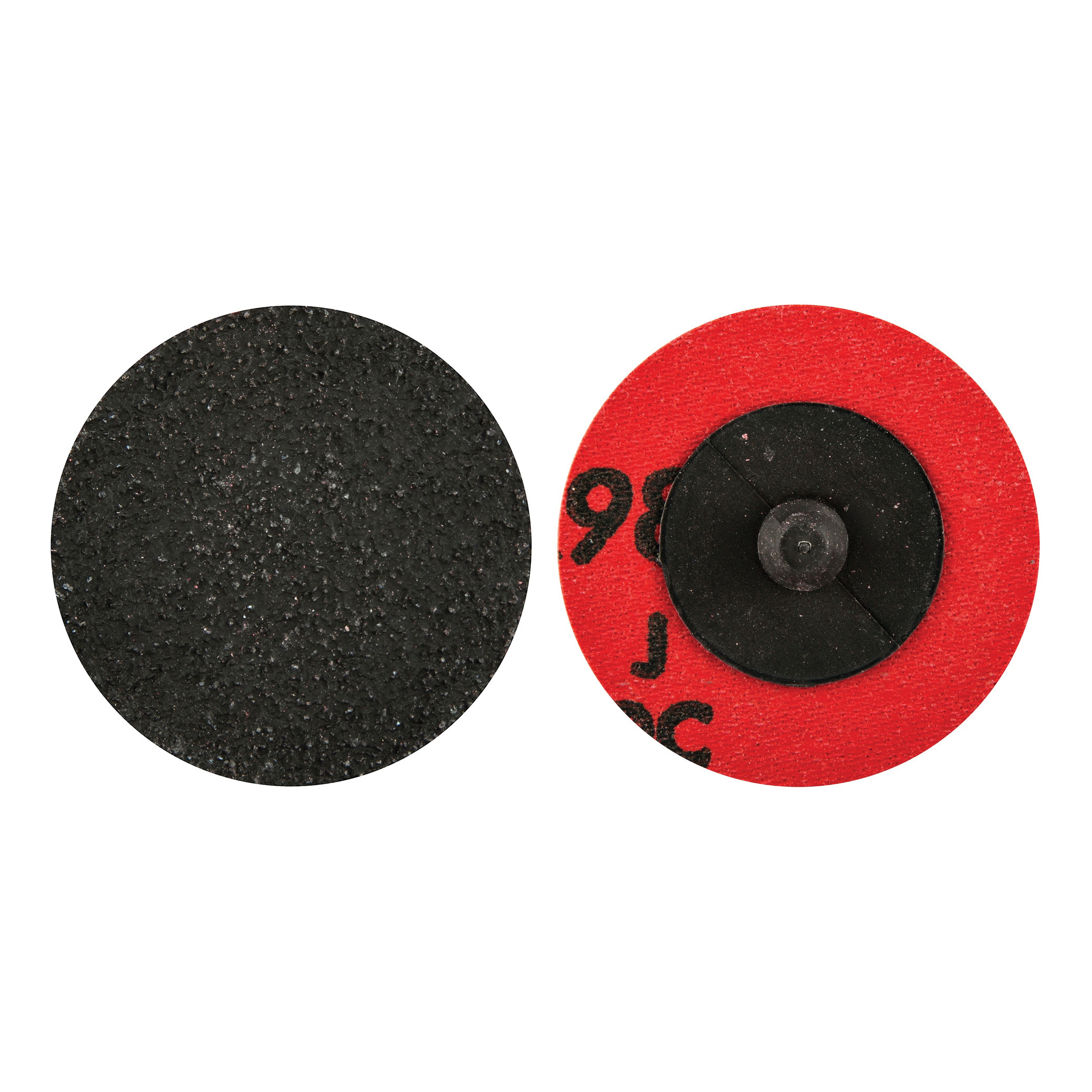 Norton® Red Heat® 66261132733 R983 Coated Abrasive Quick-Change Disc, 2 in Dia, 80 Grit, Coarse Grade, Ceramic Alumina Abrasive, Type TR (Type III) Attachment