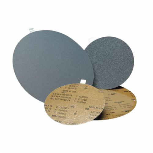 Norton®TufBak® Durite® 66261133338 T461 PSA Coated Abrasive Disc, 12 in Dia Disc, 240 Grit, Very Fine Grade, Silicon Carbide Abrasive, Paper Backing